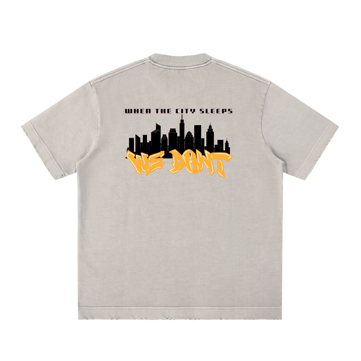Heavyweight Vintage Washed Frayed T-Shirt