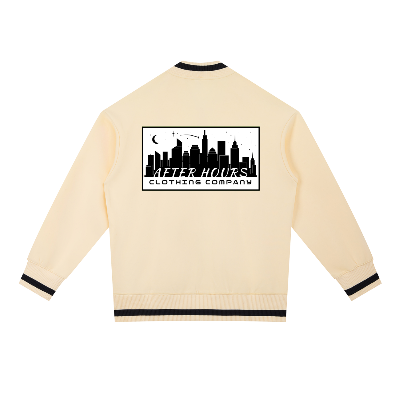 Contrast Piping Zip Bomber Jacket