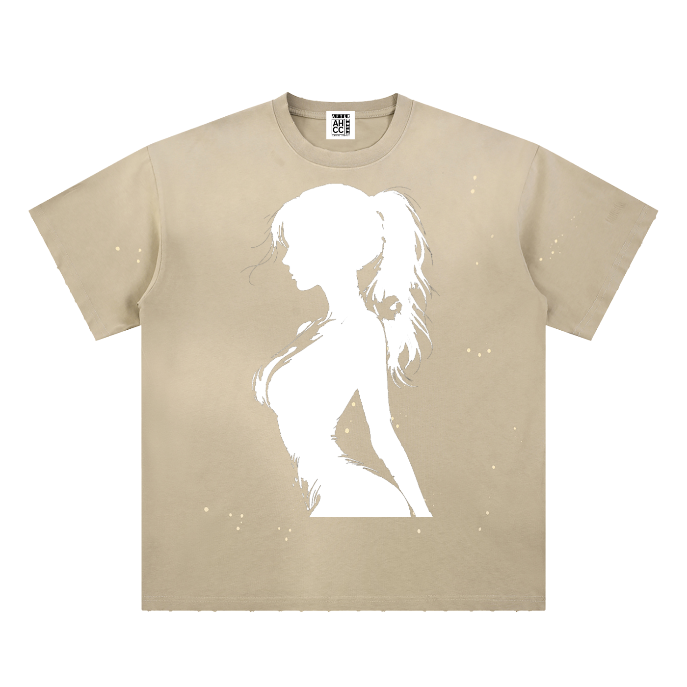 Hand-Frayed Sunfade Paint Splatter T-Shirt